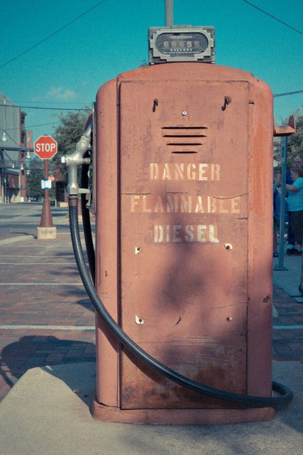 An old diesel fuel pump