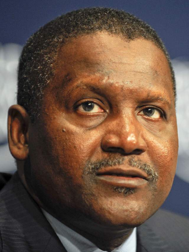 Aliko Dangote, whose Dangote Cement led the rally