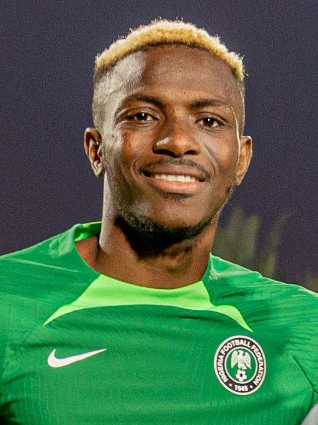 Victor Osimhen in a Nigeria jersey