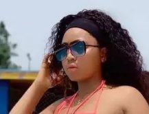 Actress Regina Daniels in sunglasses