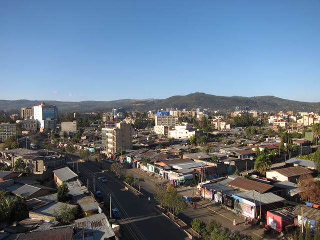 A view over Addis Ababa, Ethiopia (stock image)