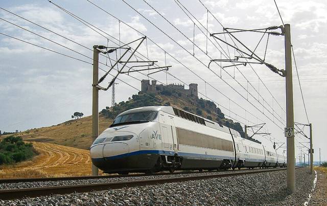 A Spanish AVE high-speed train (file photo)